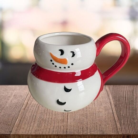 Snowman Coffee or Tea Mug Perfect for Christmas Morning - Picture 2 of 8